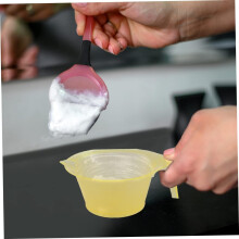Juego de 3 recipientes para mezclar tinte para el cabello, con brocha, para teñir en casa, para salones de belleza y barberías.