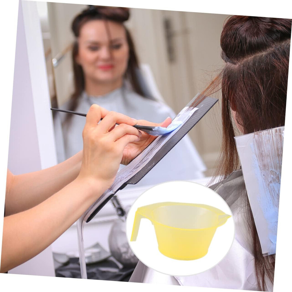 Hkhbjs 3Pcs Hair Dye Mixing Bowl Tint Bowl Brush For Diy Coloring For Salons Barbershops