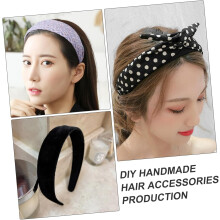 12 DIY-Haarbänder, Stirnband-Accessoires für Frauen und Mädchen mit lockigem Haar, schlicht