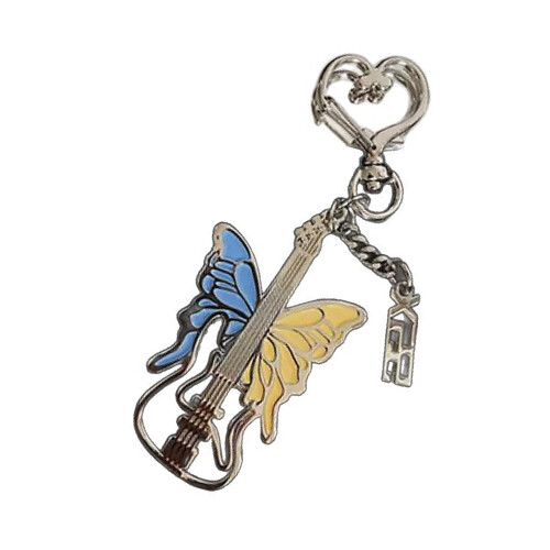 Porte-clés artistique papillon basse, accessoire de bijoux en