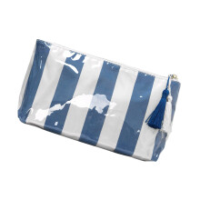 Pochette de maquillage transparente, organisateur de-Bleu marine