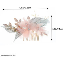 Luxuoso handmade Hanfu cabeçalho flor cabelo decoração cabelo pente acessórios para ocasiões especiais e estilo diário