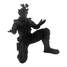 Handgemaakte miniatuur 3D-geprinte beeldje pennenhouders display