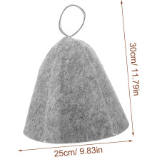 Bonnet de sauna confortable en feutre épais, bonnet de bain à séchage rapide, accessoire de salle de bain pour hommes
