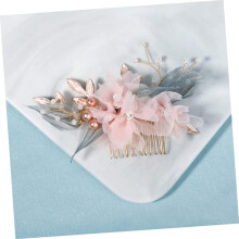 Lyxigt handgjort Hanfu-huvudbonad med blommor och hårdekorationer, hårkam, accessoarer för speciella tillfällen och daglig styling
