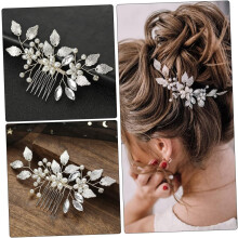 Strass noiva pente de cabelo para festa de casamento elegante cabelo ornamento acessório chic