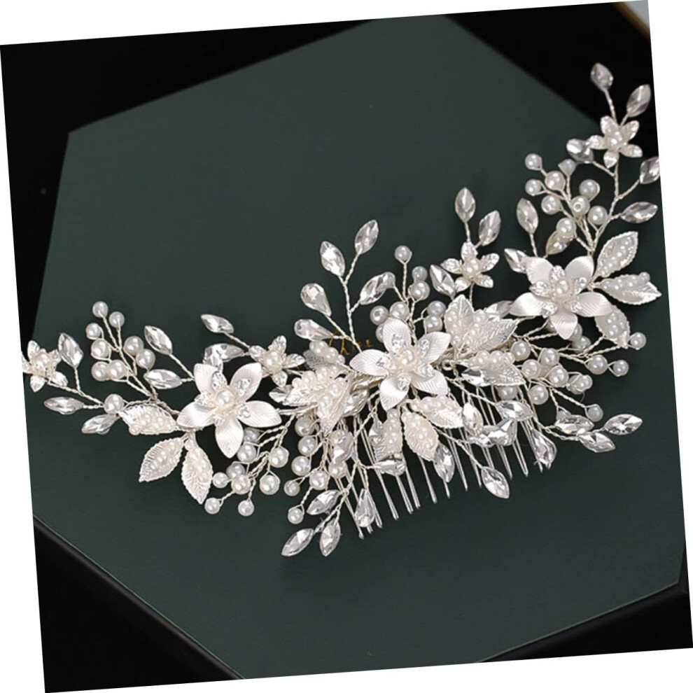 Hkhbjs Elegant Bridal Hair Comb Decor Handmade Headpiece For Weddings Bridal Showers And Special Occasions Stunning Leaf Design