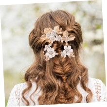 Retro Hair Accessories for Wedding Bride Flower Hairpins Women Hair Comb Clip for Bridal