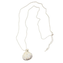 Stylish Silver Pendant Necklace With Heart Charm Trendy And-A