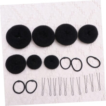 22pcs Hair Updo Bun Kit Bun Shaped Clips Elastic Hair Ropes for Styling Accessories for Diy Braiding and Updo