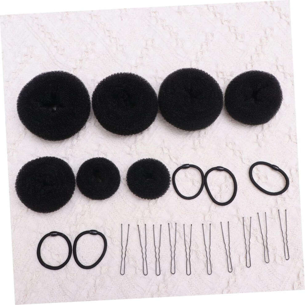 Hkhbjs 22Pcs Hair Updo Bun Kit Bun Shaped Clips Elastic Hair Ropes For Styling Accessories For Diy Braiding And Updo