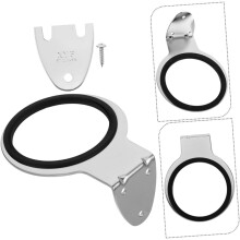 Soporte de pared de acero inoxidable para secador de pelo (2 unidades) para baño, ahorra espacio.
