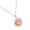 Collier pendentif tournesol élégant avec accessoire tendance 1