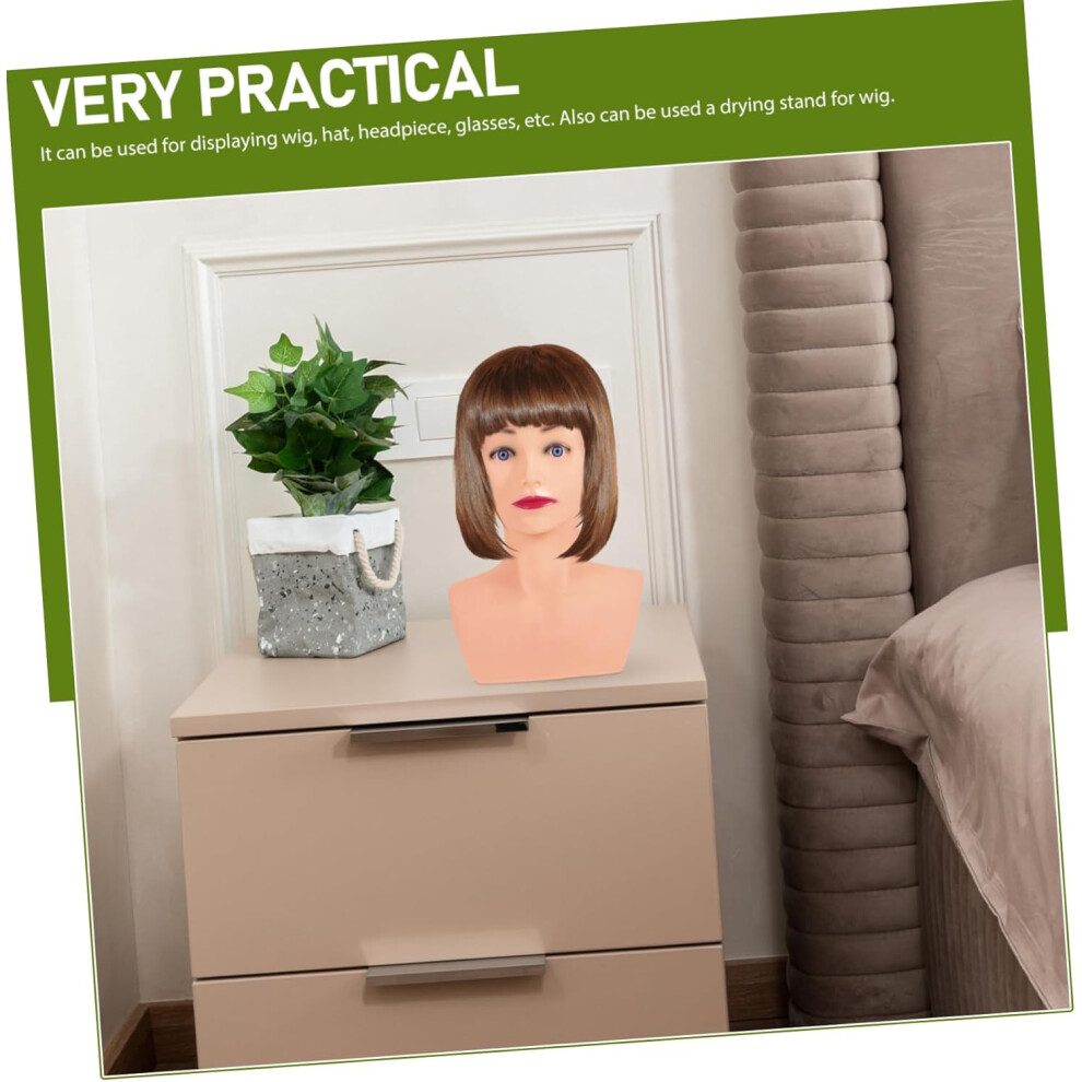 Hkhbjs Wig Display Stand Pvc Mannequin Support For Wigs And Hats Lightweight And Design