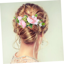 Peste de cabelo de flor artificial para noiva casamento casamento partido chapéu cabelo acessórios para foto tiro mulheres e meninas