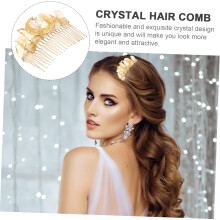 Cristal cabelo pente chapéu para mulheres artesanal natural cristal Lua estrela design acessórios elegantes festa