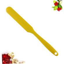 Raspador de silicona multifunción y pincel aplicador de tinte para el cabello, ideal para tratamientos capilares de color amarillo.