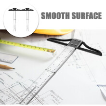 2 stuks 45 cm T-liniaal T-liniaal meetinstrument met afneembare kop en schroefmarkering