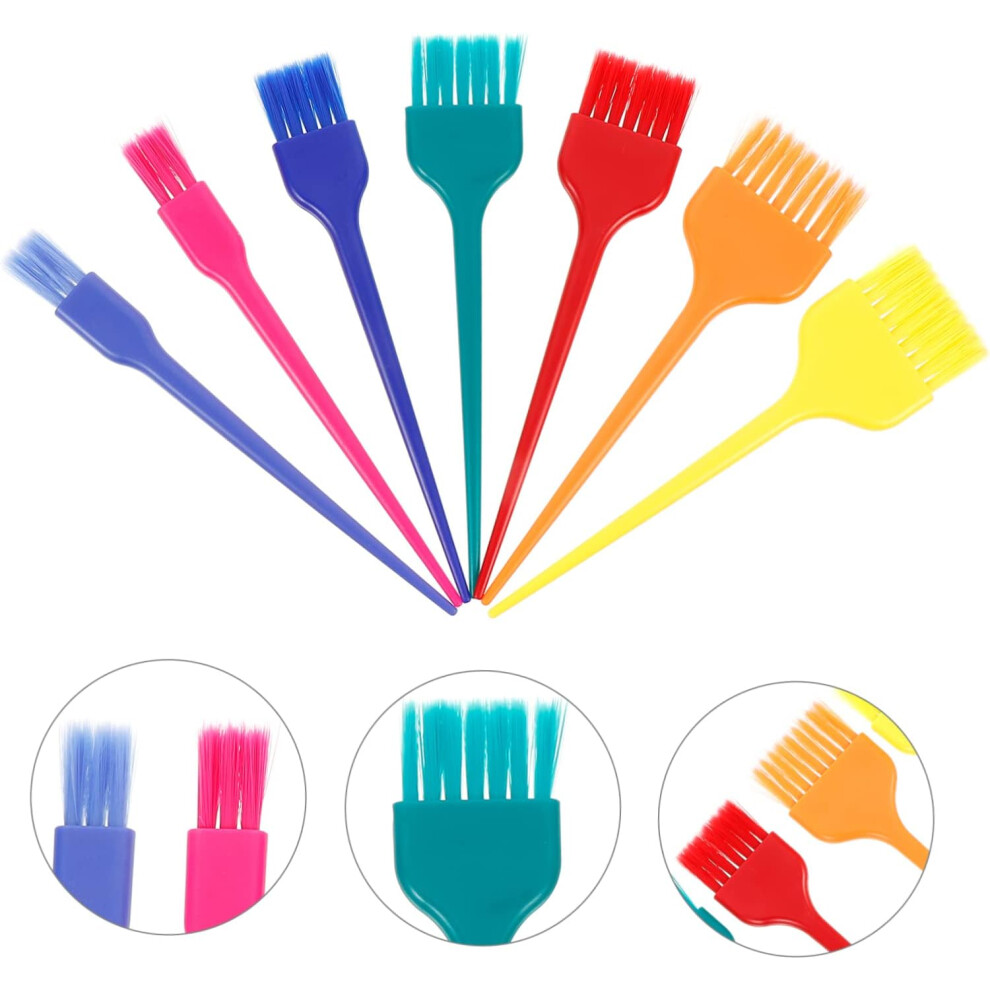 Hkhbjs 7Pcs Hair Dye Brush Brush Bristle Comb Salon Hair Coloring Tools Diy Professional Use