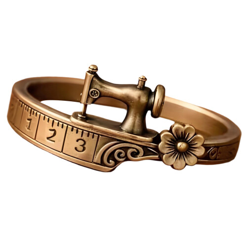 Elegant Sewing Machine Pattern Ring Comfortable Wear Daily-8
