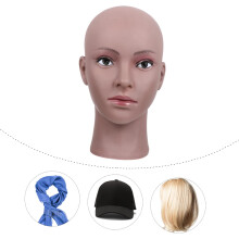 Cabeça Molde Cabeça Dummy para Wig Display para uso doméstico do salão de cabelo com base de área de trabalho robusta