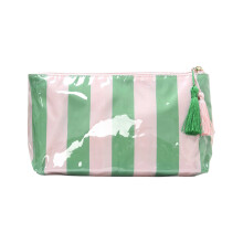 Cadeau de sac cosmétique de poche de maquillage-vert rose