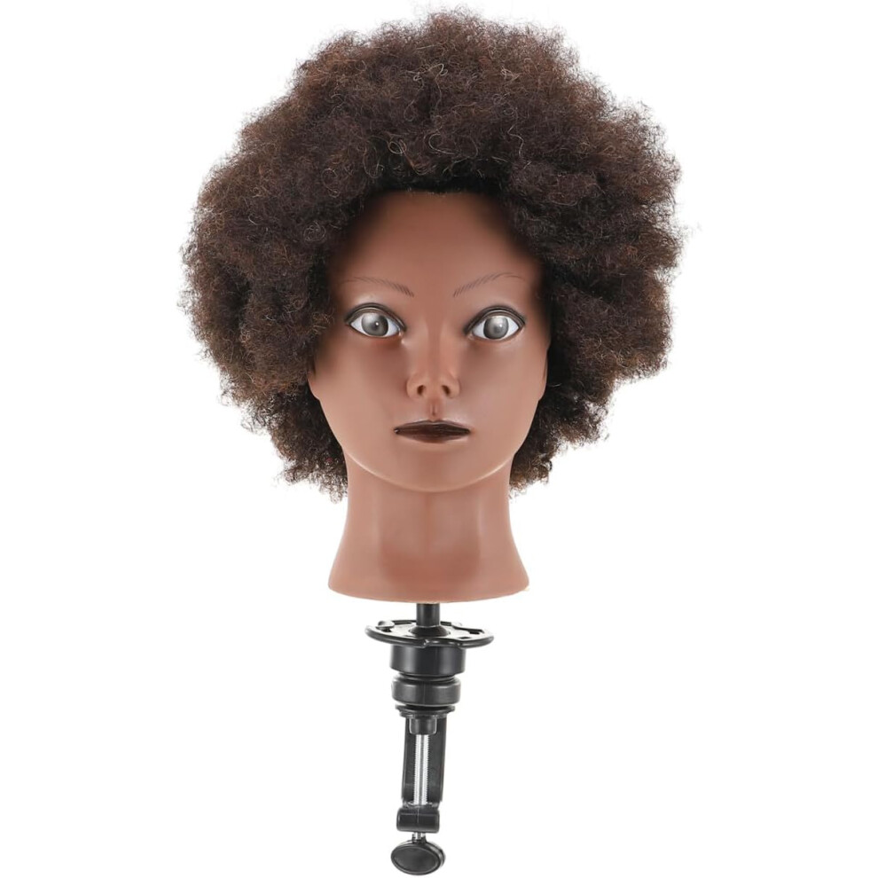Hkhbjs Mannequin Head Hairdressing Practice African Explosion Hair Training Manikin Head For Salon Styling And Braiding Practice