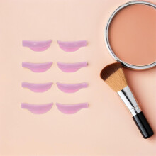 7pairs silicone macio cênfias curling almofadas para cênfias perm reutilizável colchões de substituição curler escudo protetor sob olho curling