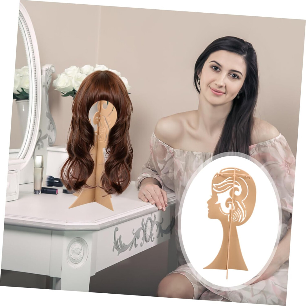 Hkhbjs Wig Stand Portable Display Rack For Store Wig Making Convenient Hat Display Holder Stand