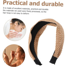 Schickes Strohhaarband, stilvolles Haarband für Damen, eleganter Haarreif, ideal für Alltag und besondere Anlässe