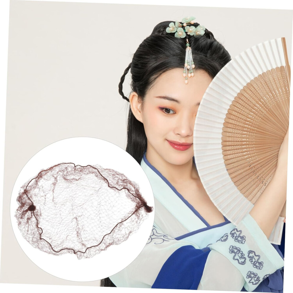 Hkhbjs 100Pcs Reusable Hair Nets For Women Sleep Work Bun Elastic Edge Hairnets For Head Ballet Hair Net