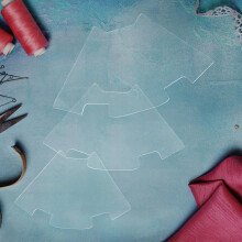 3 Acryl-Nähschablonen für Schlüsseltaschen, Quilts, Geldbörsen und Portemonnaies – DIY-Bastellineale