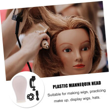 Cabeça masculina peruca exibição stand tripé calva tampa falsa calva cabelo Dummy stand