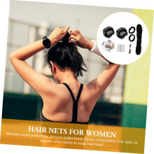 Filets à cheveux élastiques invisibles pour chignon, accessoires pour chignon de danseuse, garçons et filles, styles assortis pour femmes
