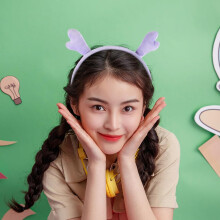 Dragon Horn Plush Headband Cosplay Deer Antlers Hairband Creative Dragon Urechi Accesoriu