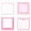 4Pcs Bowtie Print Notepads 30 Sheets Each For Offices-pink. 1