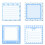 4Pcs Bowtie Print Shape Notepads 30 Sheets Each Reminder-blue 1