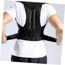 Posture Corrector Back Brace Adjustable Shoulder Support Clavicle Brace Black l Back Posture Corrector