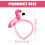 Αξεσουάρ μαλλιών για πάρτι με κορδέλα Flamingo για γυναίκες 2 τεμάχια 2