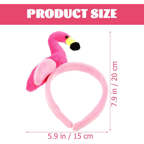 Αξεσουάρ μαλλιών για πάρτι με κορδέλα Flamingo για γυναίκες 2 τεμάχια 1
