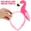 Αξεσουάρ μαλλιών για πάρτι με κορδέλα Flamingo για γυναίκες 2 τεμάχια 8