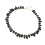 Collier élégant de clavicule de perles géométriques avec-Noir 1