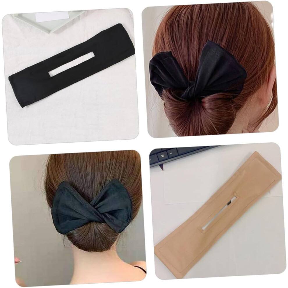 Hkhbjs Pcs Lazy Hair Curler Bun Maker For Women Easy Bun Maker Bow For Thin Hair
