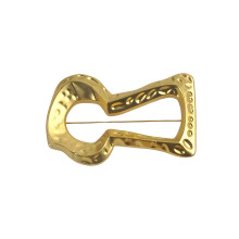 Versatile Alloy Brooch Modern Styles Pin Great-Large matte gold