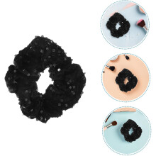 3 elastici per capelli glitterati con paillettes per donna, fermacoda elastici e scintillanti per feste e uso quotidiano