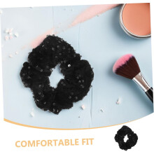 3pcs Glitter Hair Scrunchie Sequin Hair Tie for Women Elastic Sparkly Ponytail Holders for Parties Daily Wear