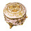 Decorative Round Accessory Organizers Featuring-golden white 1
