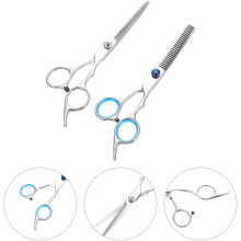 Juego de 2 tijeras de peluquería para estilismo de cabello, tijeras profesionales para cortar y recortar el cabello.