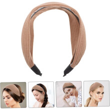 2 breite Haarbänder für Damen, dehnbar, zum Hineinschlüpfen, elegant und dekorativ