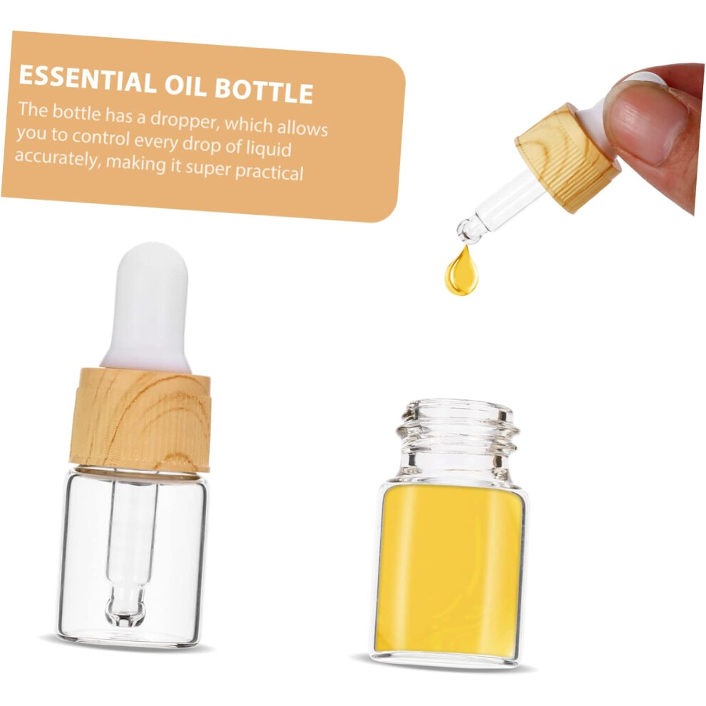 Hkhbjs 24Pcs Refillable Glass Dropper Bottles For Essential Oil Subpackaging Bottles Travel Glass And Dropper For Small Needs